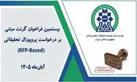 بیستمین فراخوان گرنت مبتنی بر درخواست پروپوزال مؤسسه نیماد